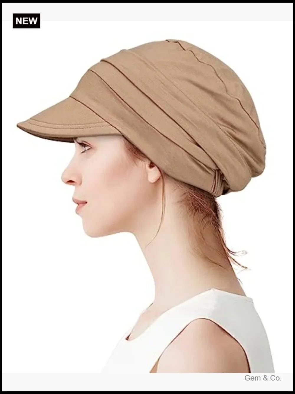Oversized Slouchy Baseball Cap Soft Viscose Breathable Sun Hat